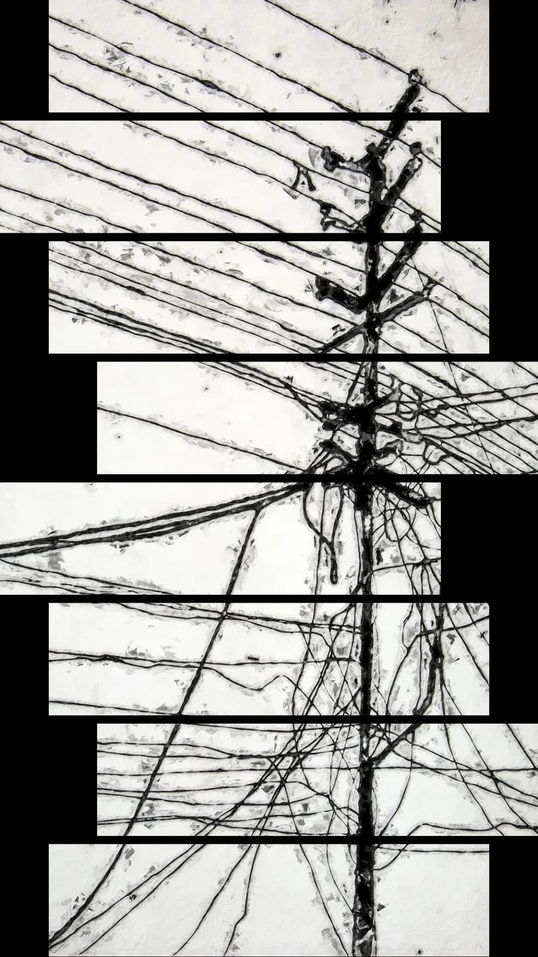 Urban Power Lines – 8 Panels Hierarchy