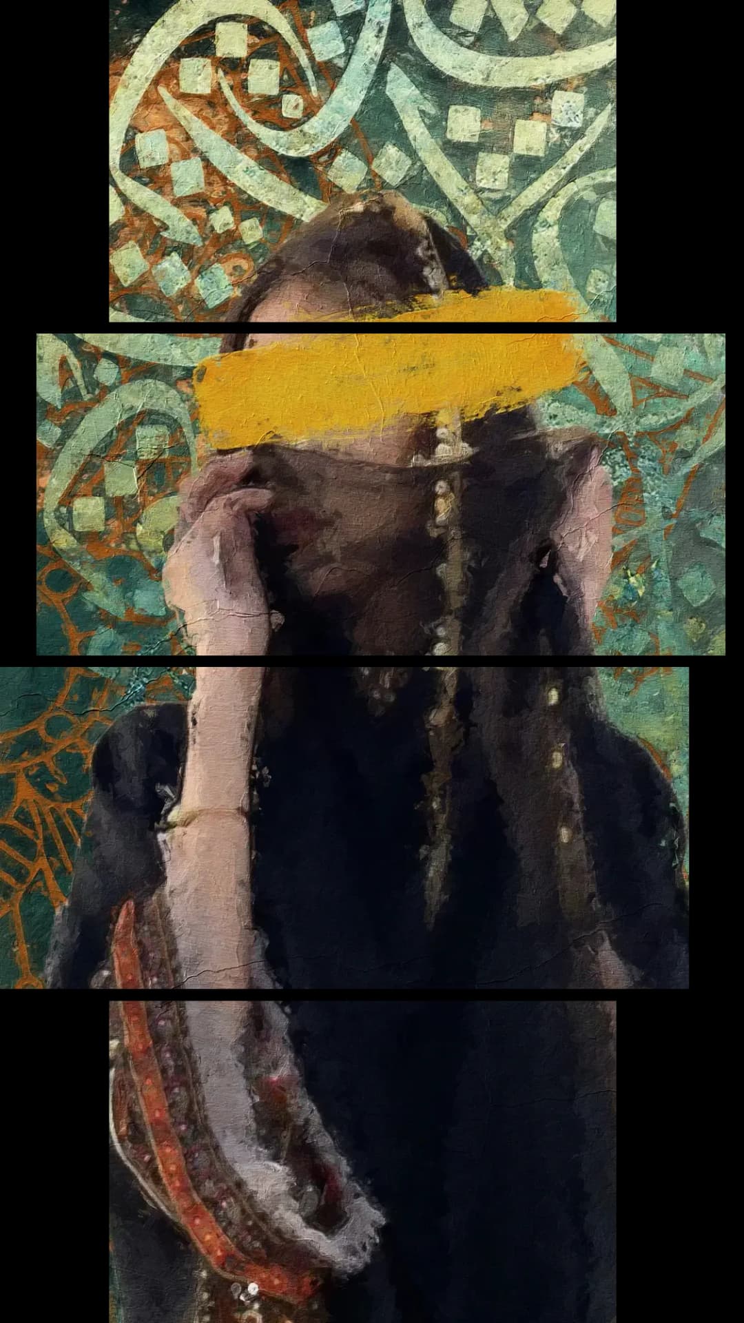 Veiled Woman Arabesque – 4 Panels