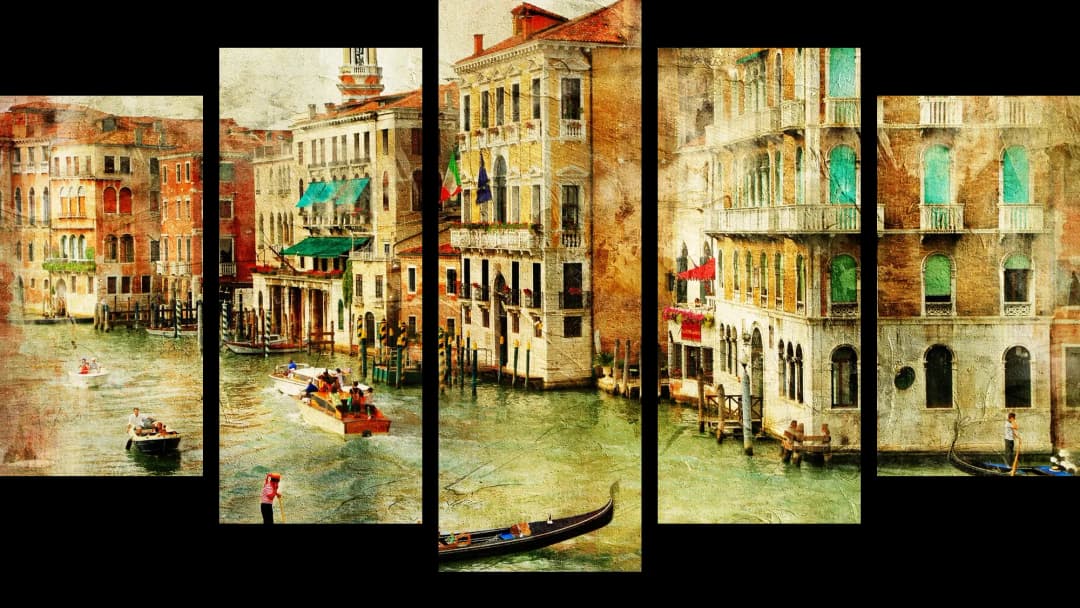 Venice Grand Canal – 5 Panels Hierarchy