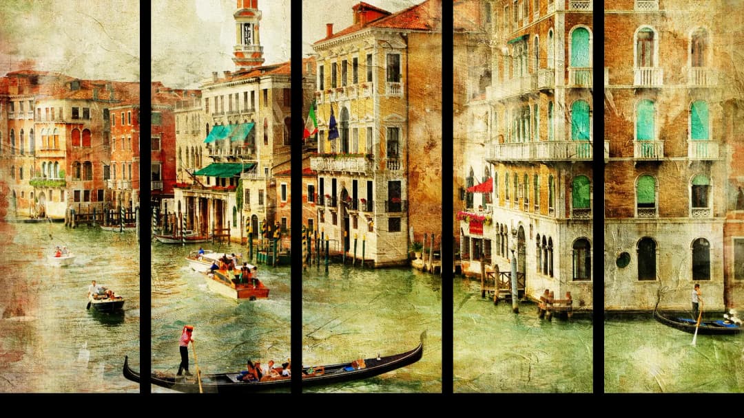 Venice Grand Canal – 5 Panels Straight