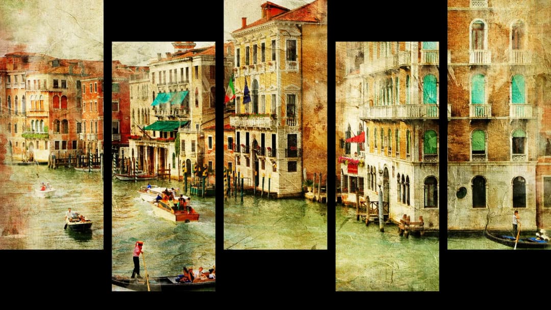 Venice Grand Canal – 5 Panels Up & Down