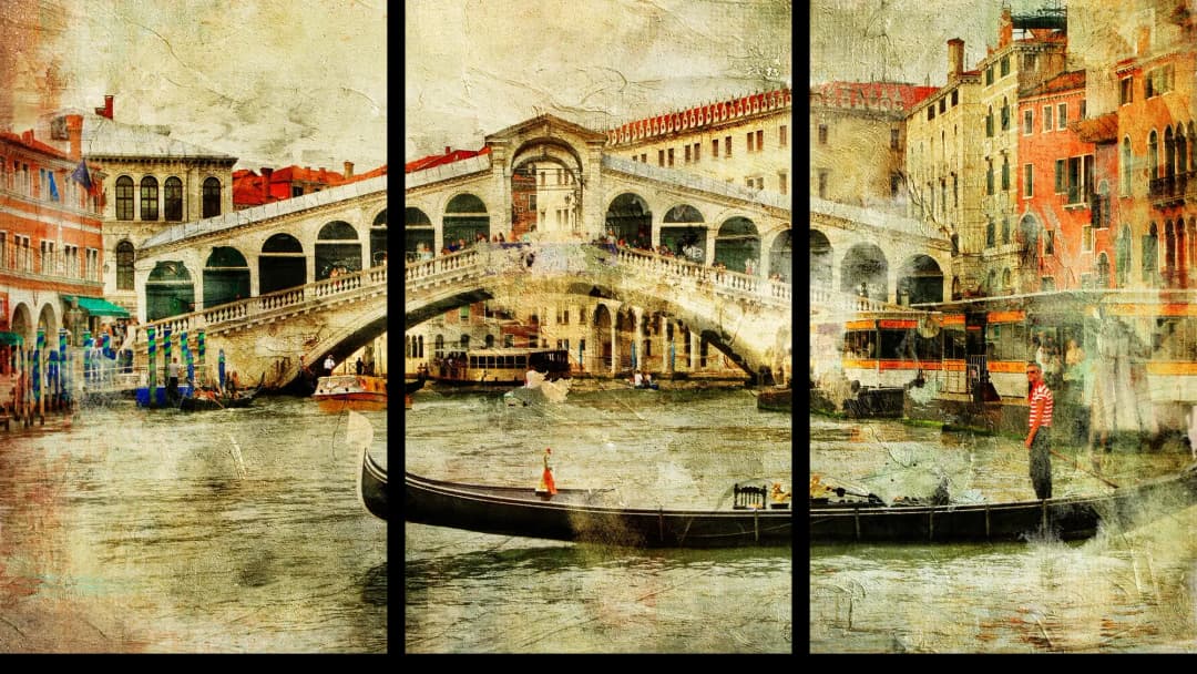 Venice Rialto Bridge – 3 Panels