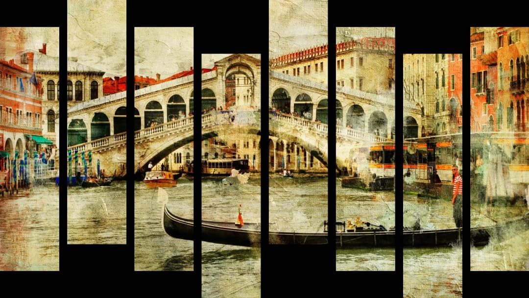 Venice Rialto Bridge – 8 Panels Hierarchy
