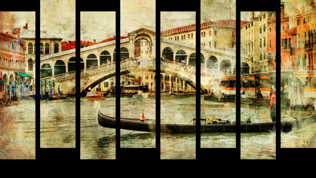 Venice Rialto Bridge – 8 Panels Up & Down