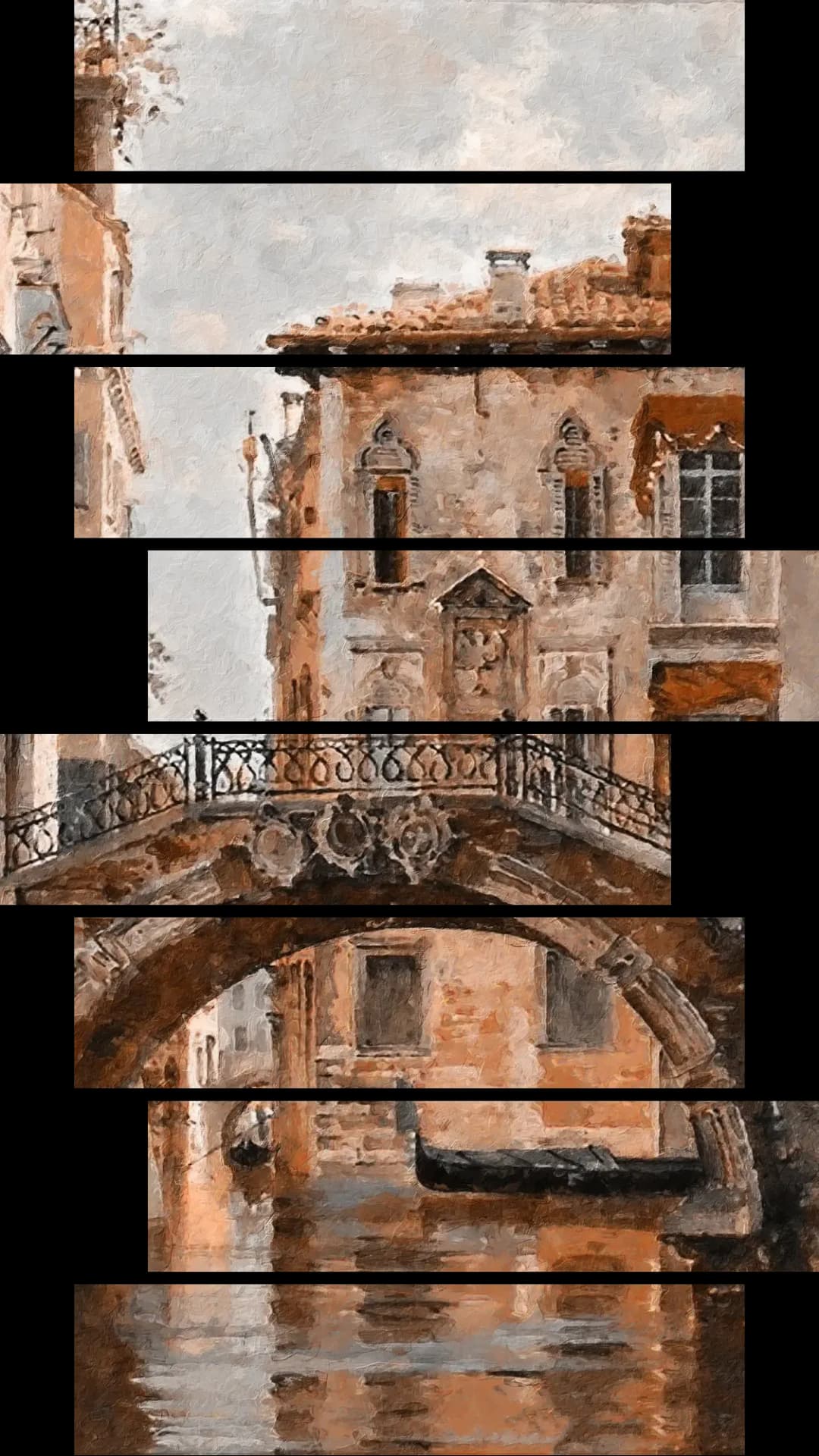 Venice Stone Bridge – 8 Panels Hierarchy