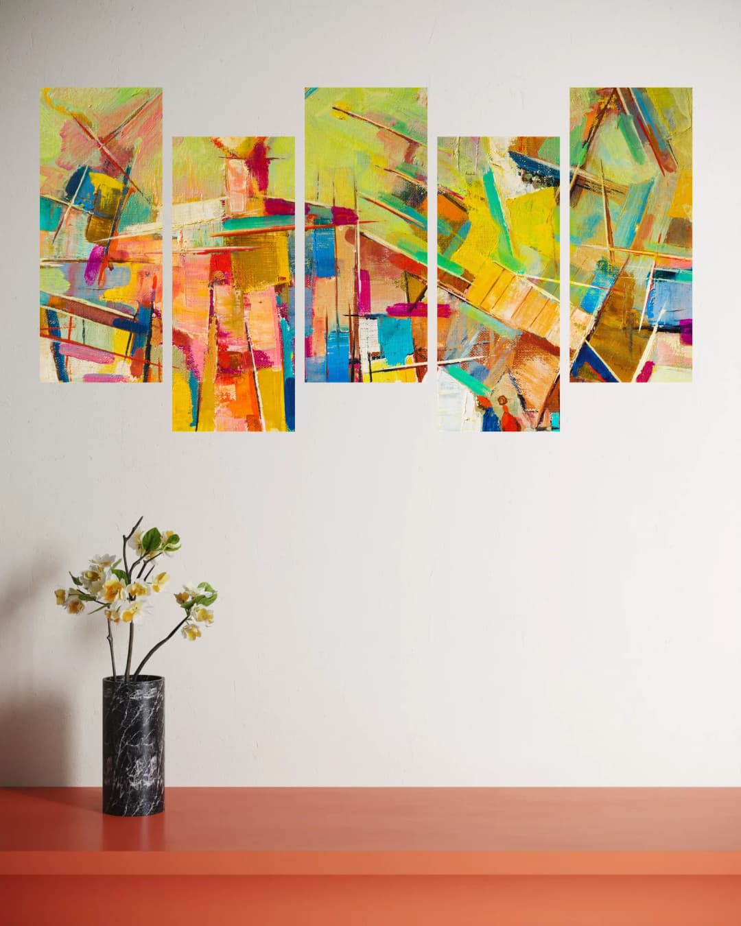 Vibrant Colorful Explosion – 5 Panels Up & Down