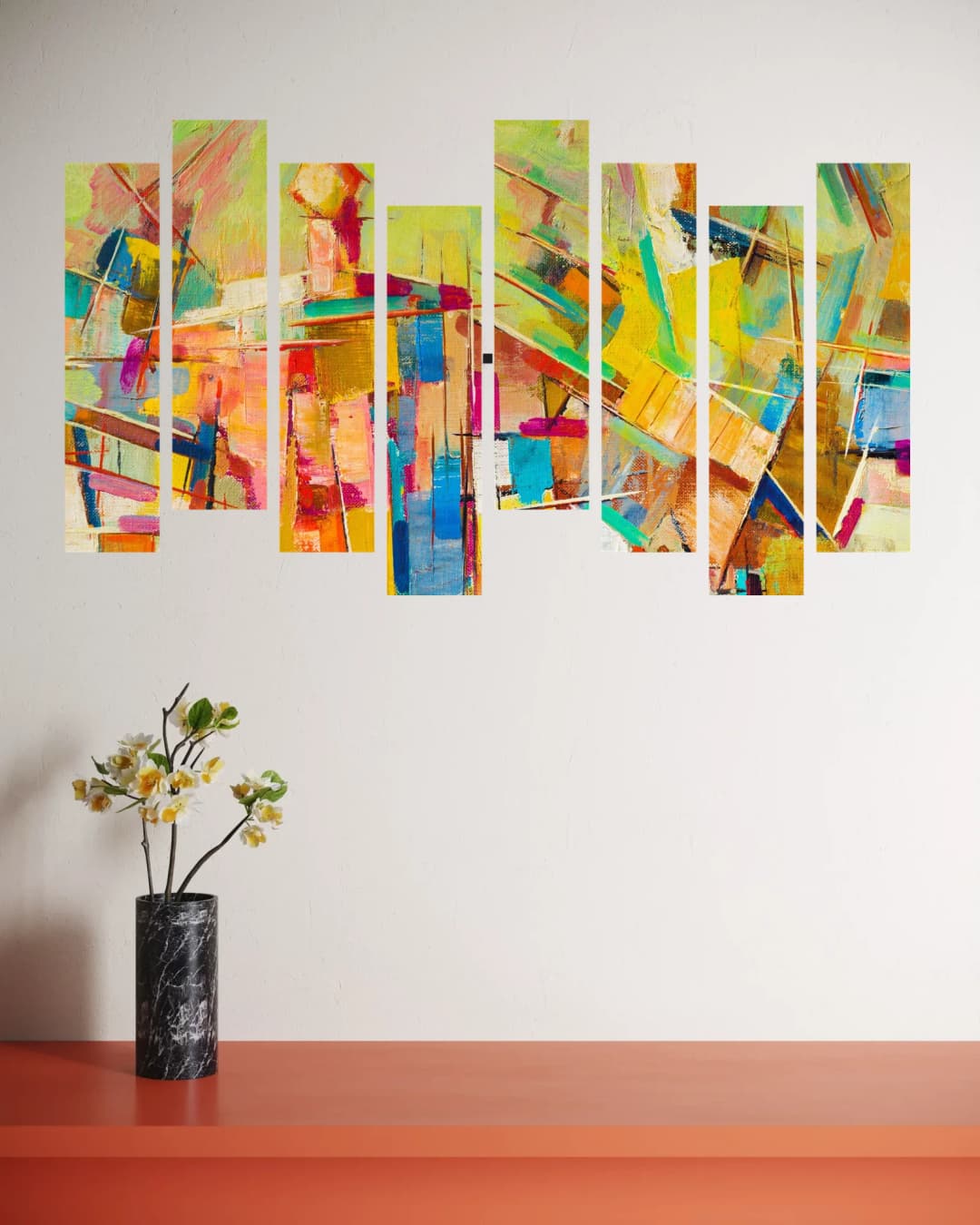 Vibrant Colorful Explosion – 8 Panels Hierarchy