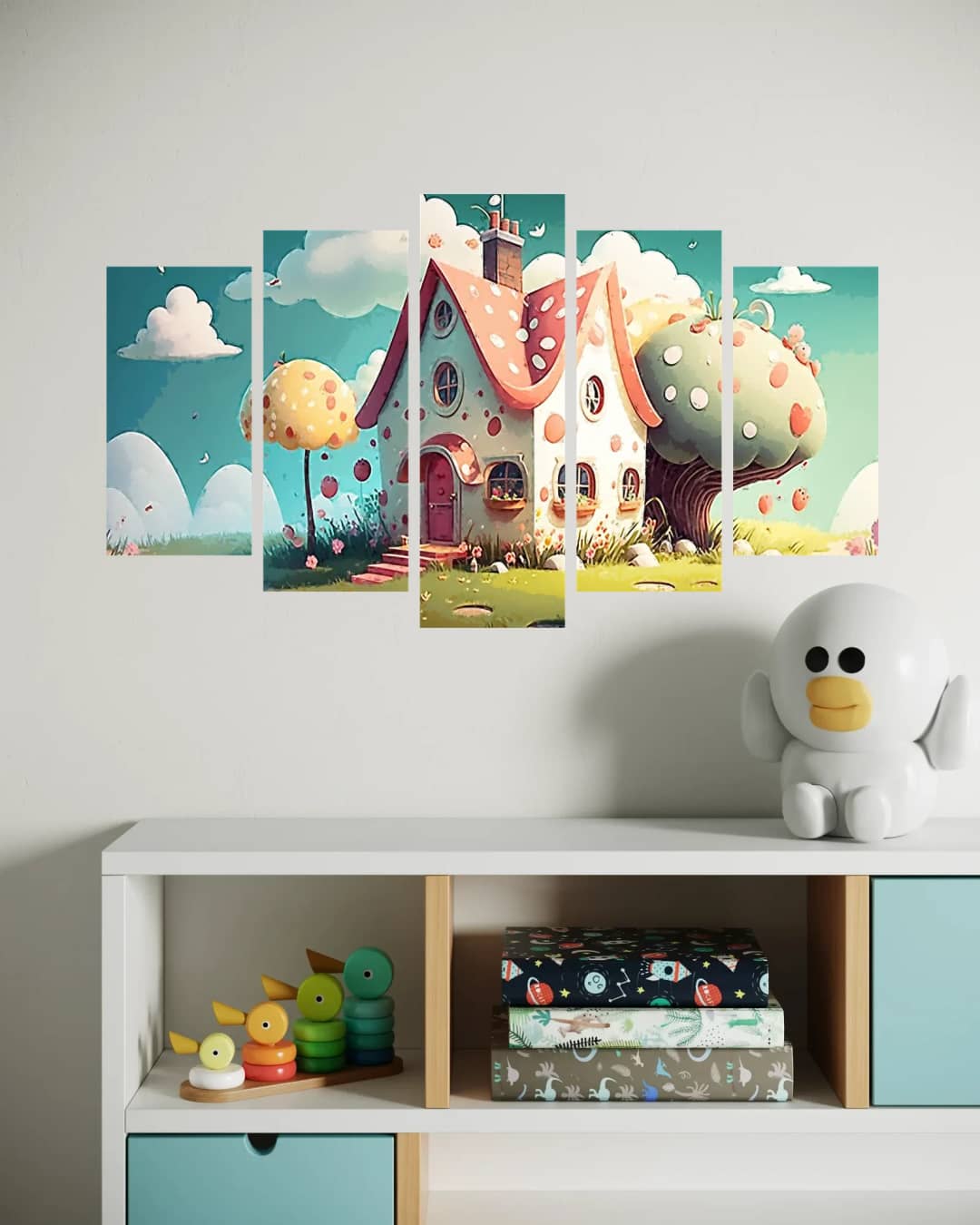Whimsical Candy Cottage – 5 Panels Hierarchy