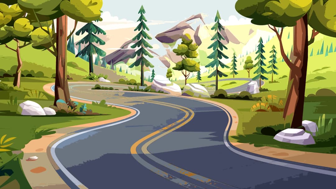Winding Forest Road
