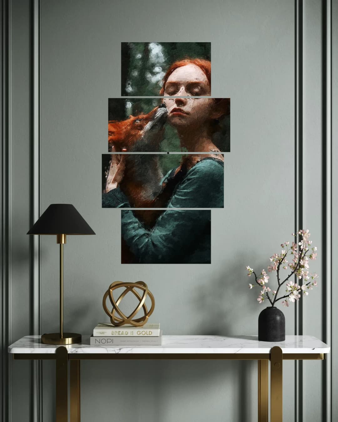 Woman and Fox – 4 Panels