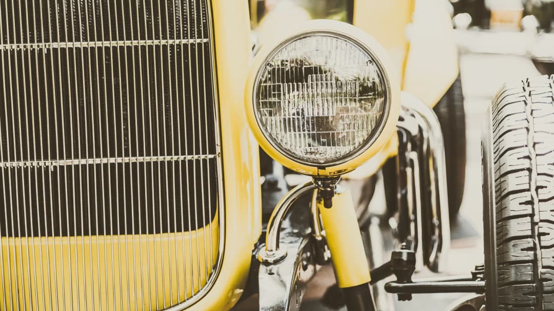 Yellow Car Detail