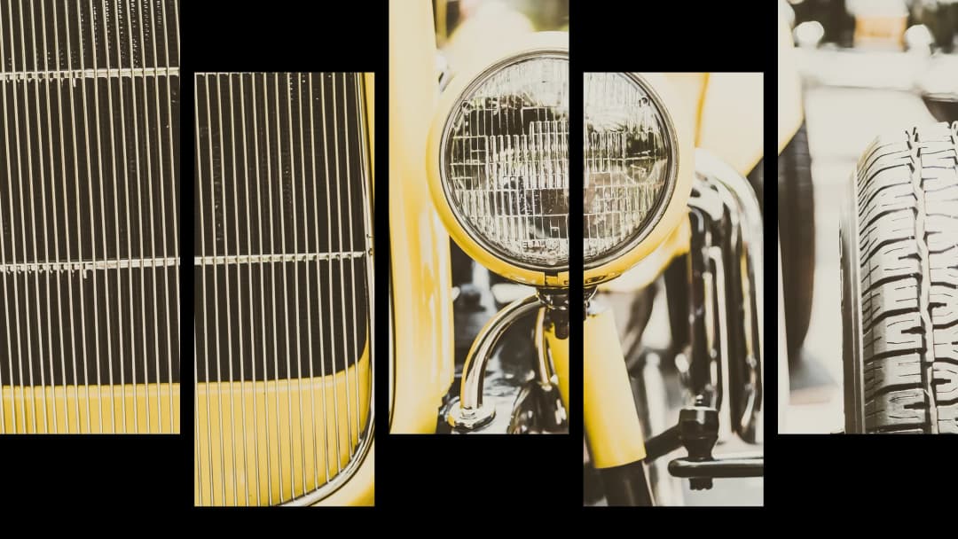 Yellow Car Detail – 5 Panels Up & Down