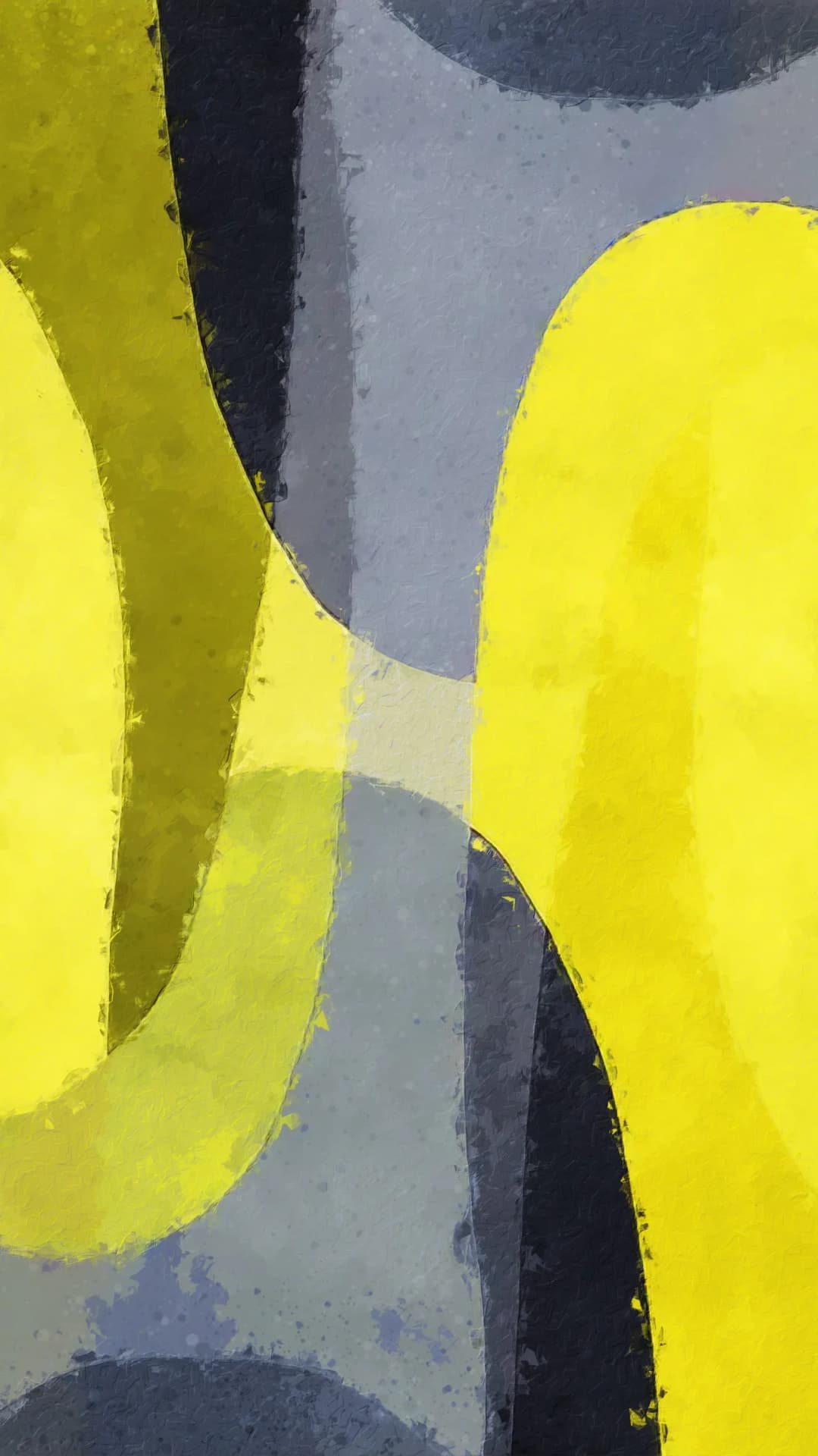 Yellow Grey Curves