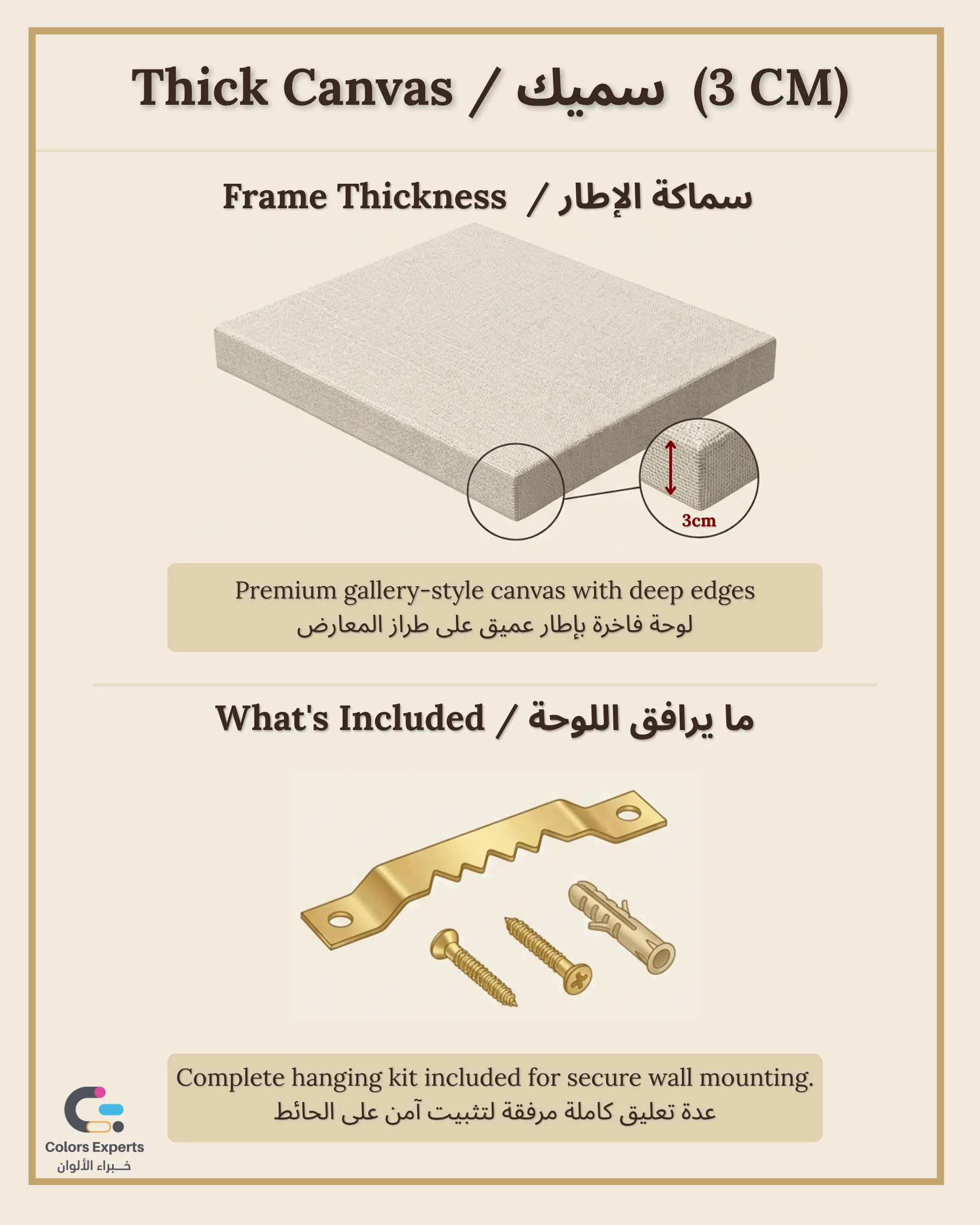Thick frame thickness & what's included